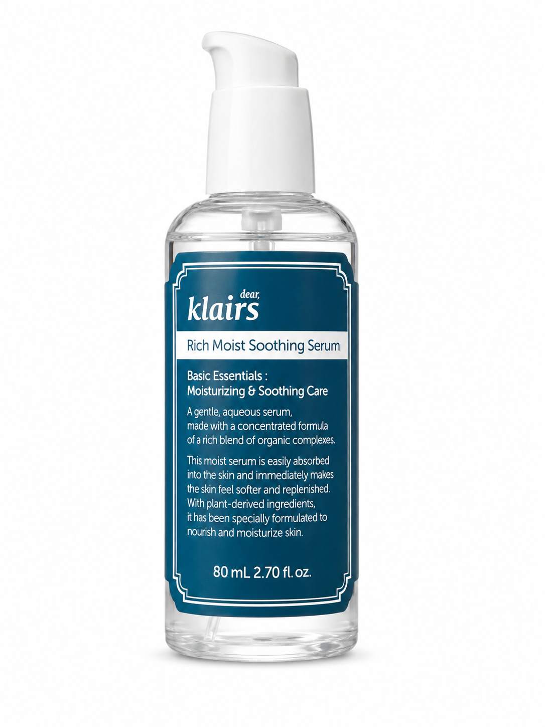 Klairs Rich Moist Soothing Serum sérum hydratant coréen